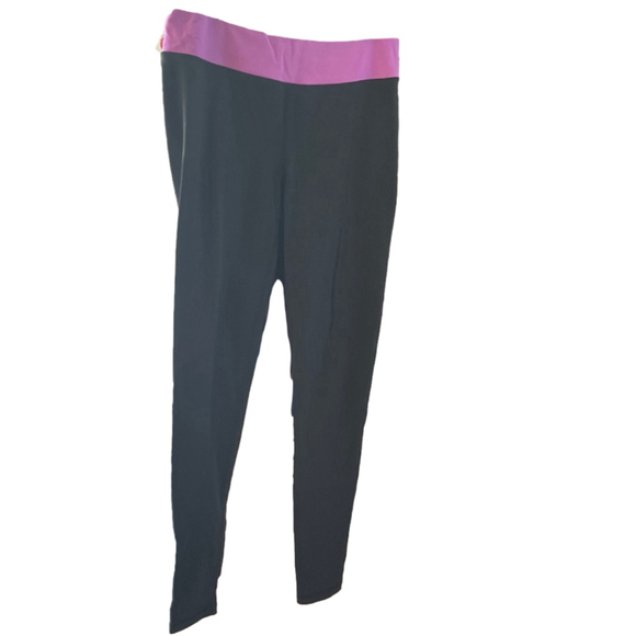 Women's Victoria's Secret Black & Pink Leggings Size S - Picture 2 of 4